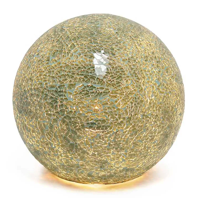 Kirklands Home Table Lamps|Sage Mosaic Ball Table Lamp Green