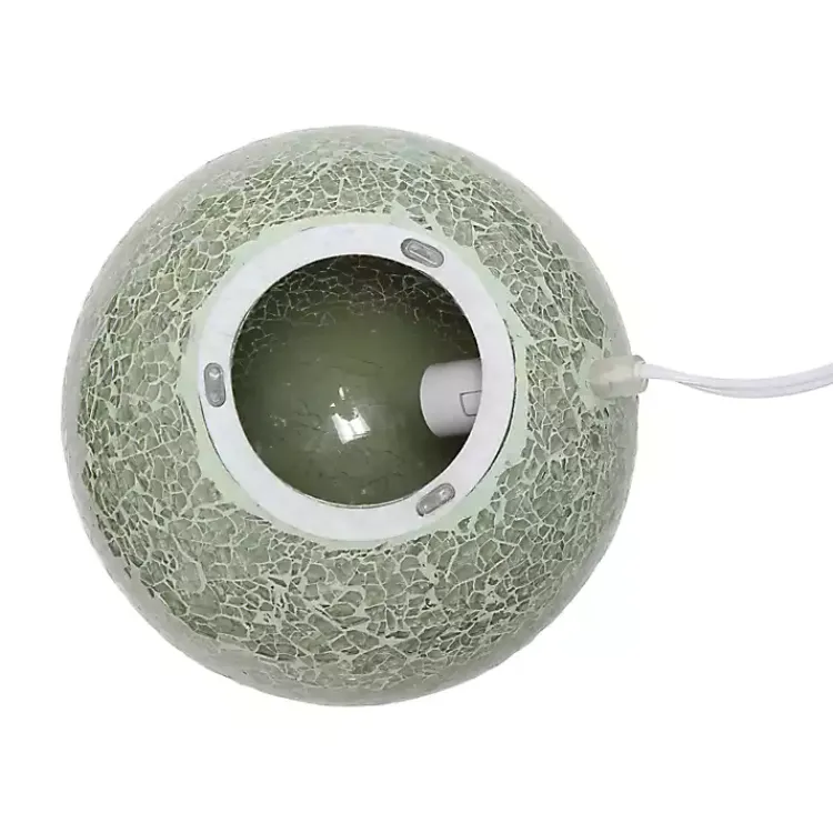 Kirklands Home Table Lamps|Sage Mosaic Ball Table Lamp Green