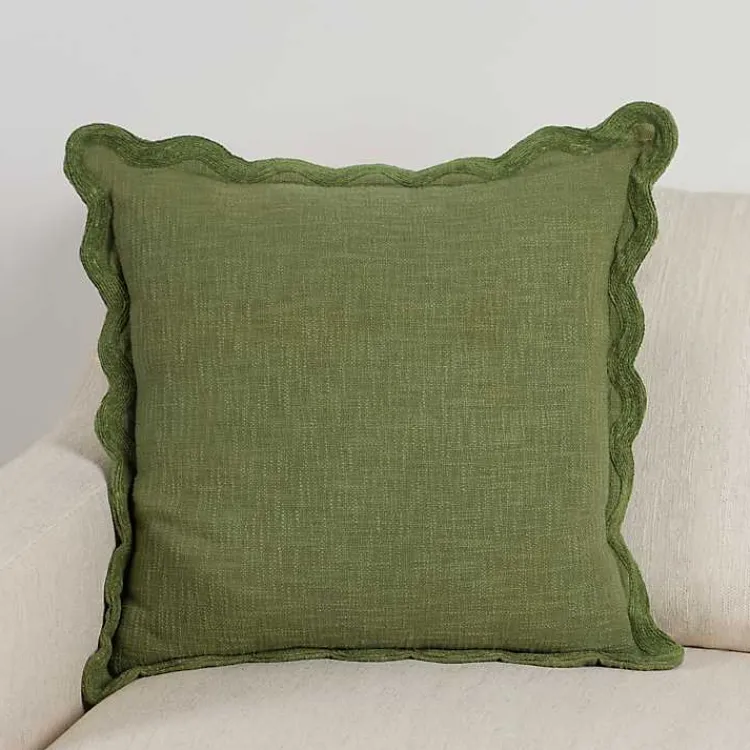 Sale Sage Juna Scalloped Pillow, 22 in. Pillows