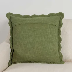 Sale Sage Juna Scalloped Pillow, 22 in. Pillows