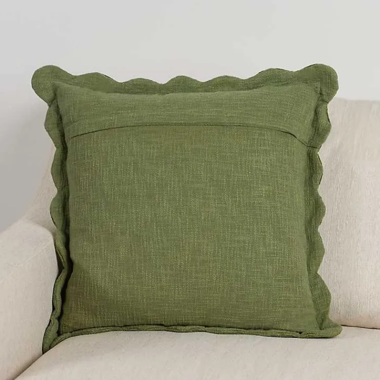 Sale Sage Juna Scalloped Pillow, 22 in. Pillows