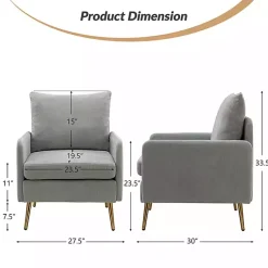 Kirklands Home Accent Chairs|Sage Penny Upholstered Accent Chair Green