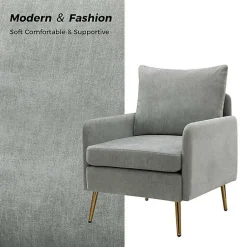 Kirklands Home Accent Chairs|Sage Penny Upholstered Accent Chair Green