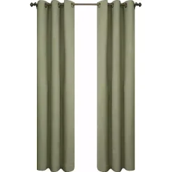 Kirklands Home Curtains & Drapes|Sage Room Darkening Curtain Panel Set, 54 in. Green