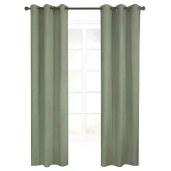 Kirklands Home Curtains & Drapes|Sage Room Darkening Curtain Panel Set, 54 in. Green