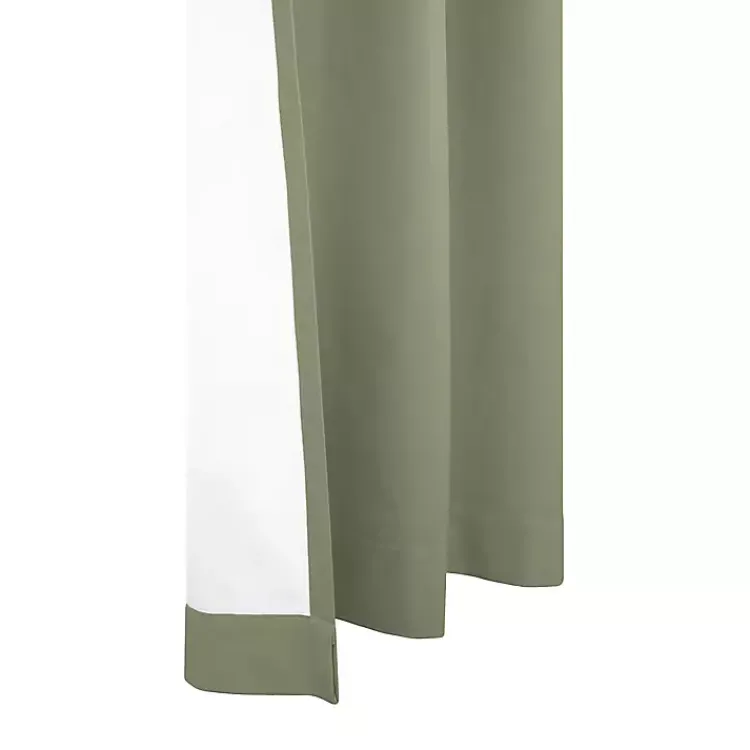 Kirklands Home Curtains & Drapes|Sage Room Darkening Curtain Panel Set, 63 in. Green