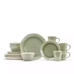 Kirklands Home Dinnerware|Sage Sand 16-pc. Dinnerware Set Green