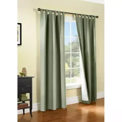 Kirklands Home Curtains & Drapes|Sage Weathermate Blackout Curtain Panel, 84 in. Green