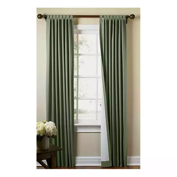 Kirklands Home Curtains & Drapes|Sage Weathermate Blackout Curtain Panel, 84 in. Green