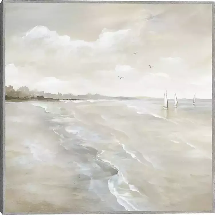 Kirklands Home Framed Art|Sail Away Framed Art Print Gray