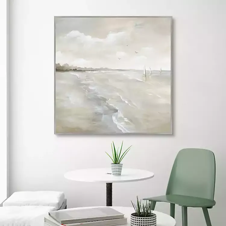 Kirklands Home Framed Art|Sail Away Framed Art Print Gray