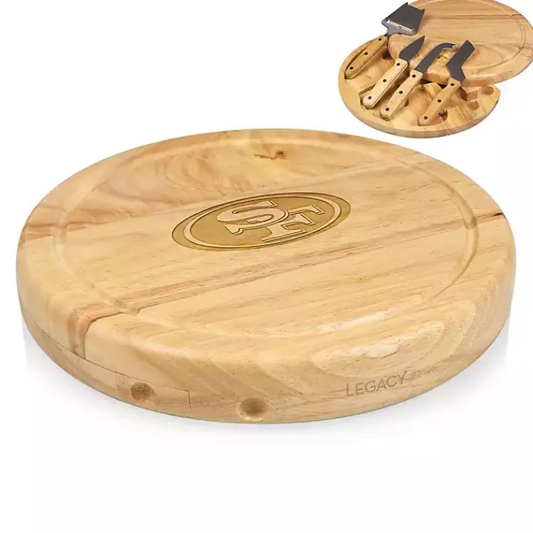 Kirklands Home Serving & Entertaining|San Francisco 49ers Cheese Board and Tool Set Tan