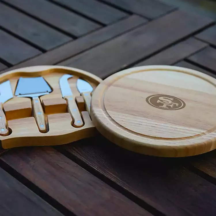 Kirklands Home Serving & Entertaining|San Francisco 49ers Cheese Board and Tool Set Tan