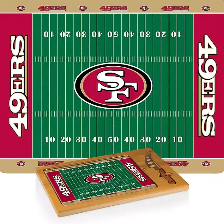 Kirklands Home Serving & Entertaining|San Francisco 49ers Cutting Board & Knife Set