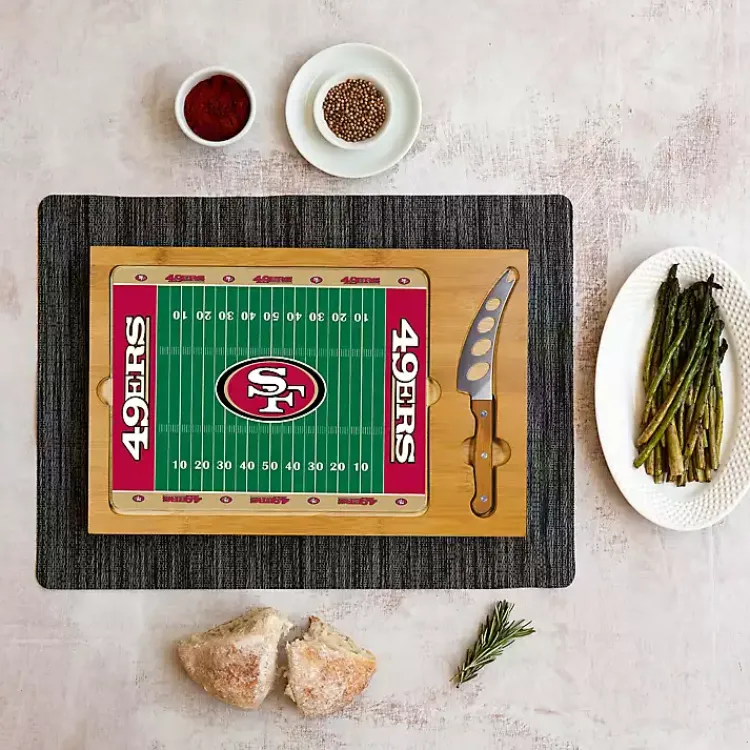 Kirklands Home Serving & Entertaining|San Francisco 49ers Cutting Board & Knife Set