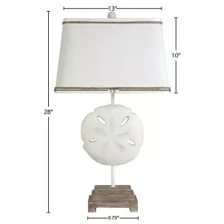 Kirklands Home Table Lamps|Sand Dollar Table Lamps, Set of 2 White