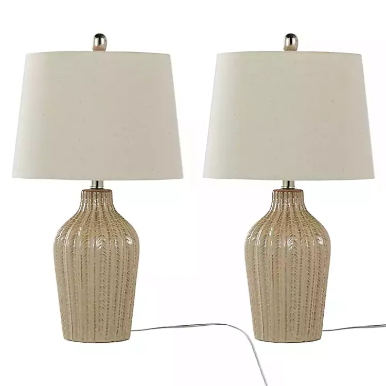 Kirklands Home Table Lamps|Sand Rockwell Table Lamps, Set of 2 Tan