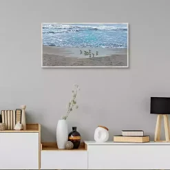 Kirklands Home Framed Art|Sandpiper Morning Framed Canvas Art Print