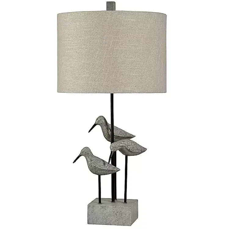 Kirklands Home Table Lamps|Sandpiper Table Lamp Gray