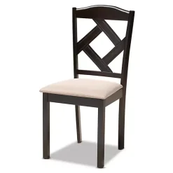 Kirklands Home Dining Tables|Sandy Beige Diamond Back 7-pc. Dining Set