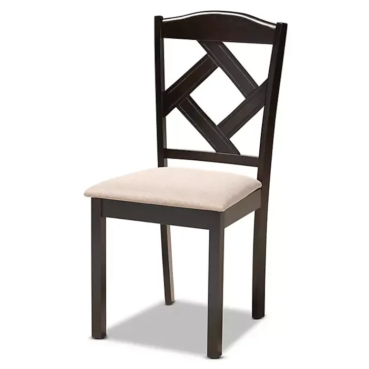 Kirklands Home Dining Tables|Sandy Beige Diamond Back 7-pc. Dining Set