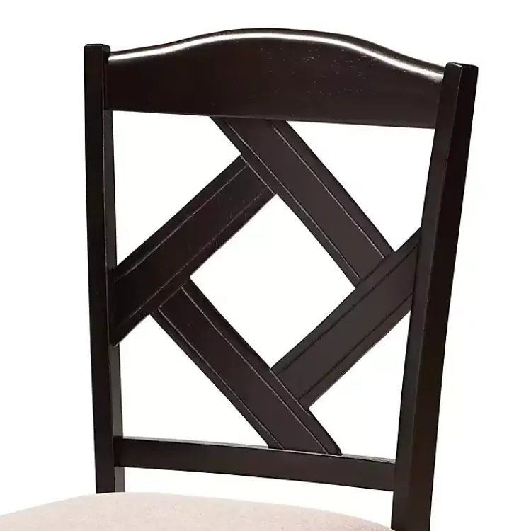 Kirklands Home Dining Tables|Sandy Beige Diamond Back 7-pc. Dining Set