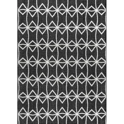 Kirklands Home Outdoor Rugs|Sanford Gray Geometric Shapes Outdoor Rug, 8x10
