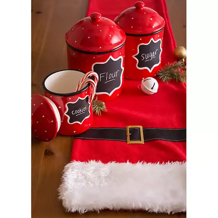 Clearance Santa Belt Table Runner Christmas Dining & Entertaining