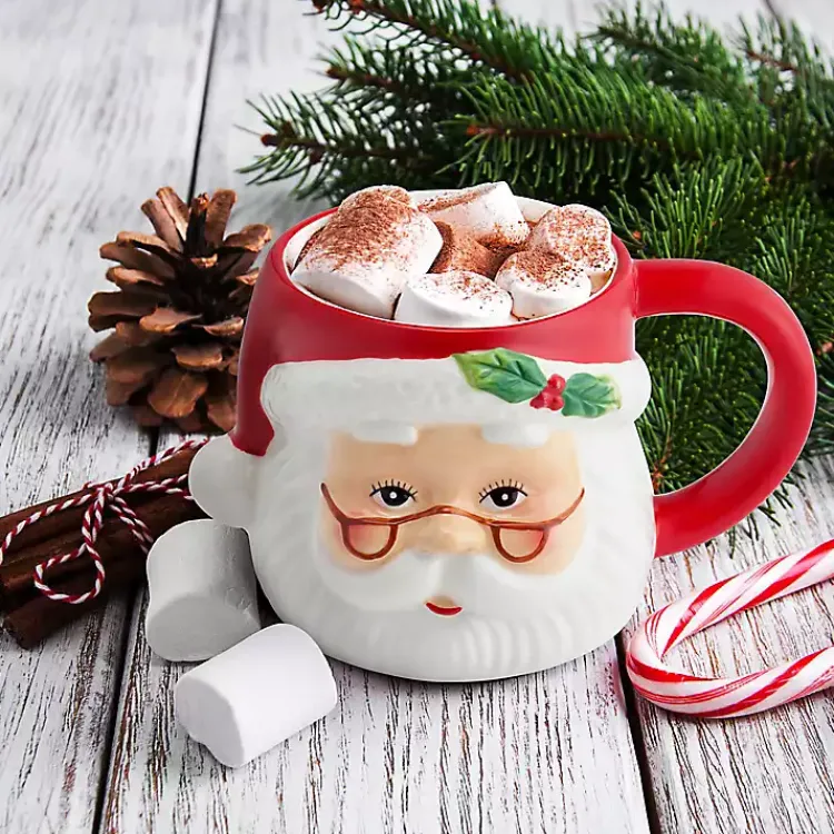 Kirklands Home Glassware & Drinkware|Santa Christmas Mug