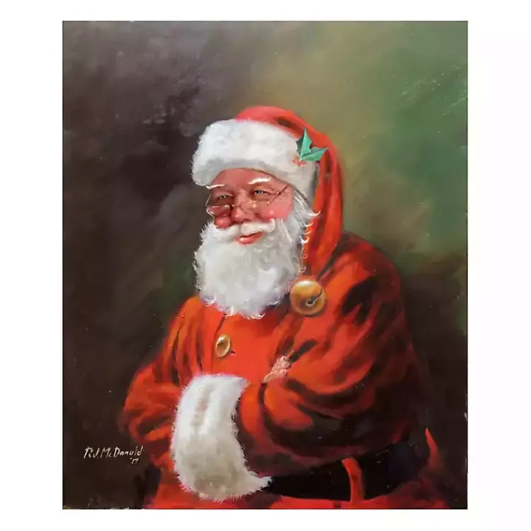 Santa Claus Portrait Canvas Art Print Christmas Art & Wall Decor