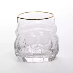 Kirklands Home Glassware & Drinkware|Santa Figural Drinking Glass Clear