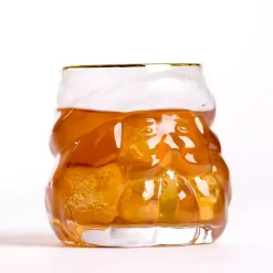 Kirklands Home Glassware & Drinkware|Santa Figural Drinking Glass Clear