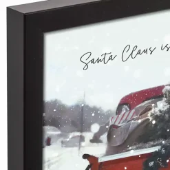 Outlet Santa is Coming to Town Framed Canvas Art Print Christmas Art & Wall Decor
