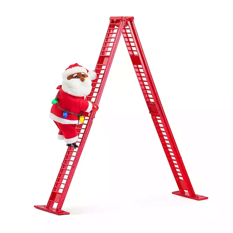 Best Santa Musical Tabletop Climber Christmas Decorations
