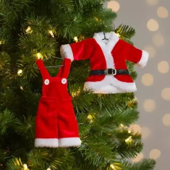 Outlet Santa Suit Christmas Ornaments, Set of 2 Christmas Ornaments