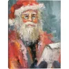 Outlet Santa with List Canvas Art Print Christmas Art & Wall Decor