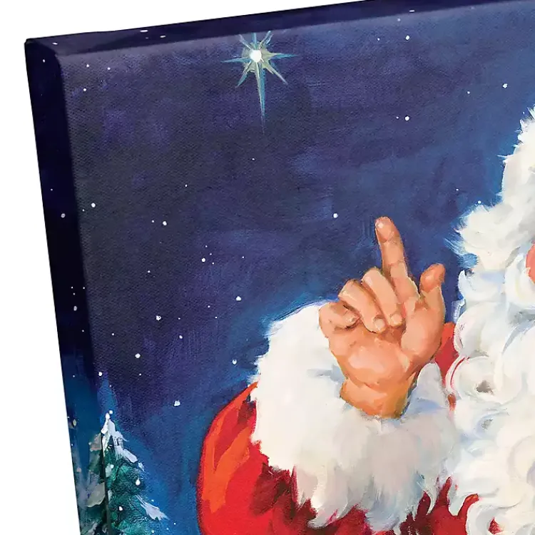 New Santa's Lead Reindeer Canvas Art Print Christmas Art & Wall Decor