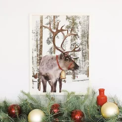Online Santa's Reindeer Framed Art Print Christmas Art & Wall Decor