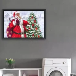 Outlet Santa's Sack of Gifts Framed Canvas Art Print Christmas Art & Wall Decor