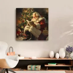 Outlet Santa's Stories Canvas Art Print, 30x30 in. Christmas Art & Wall Decor