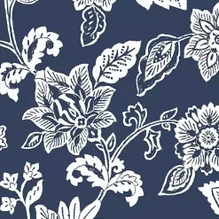 Kirklands Home Outdoor Cushions & Pillows|Sapphire Ashland Jacobean Outdoor Pillow