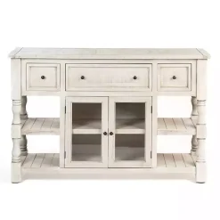Kirklands Home Cabinets & Sideboards|Savannah Cream Distressed Cabinet Ivory