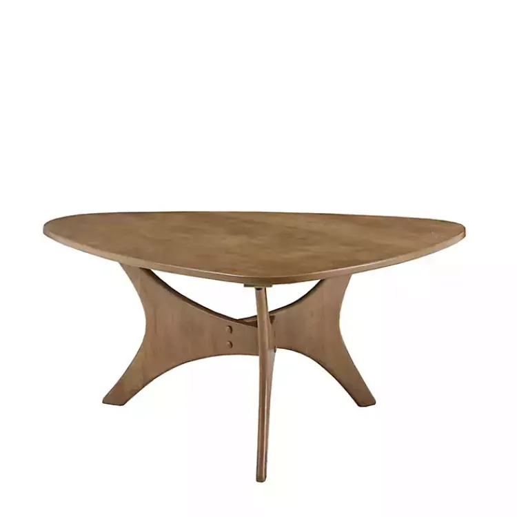Kirklands Home Coffee Tables|Savannah Wooden Triangle Coffee Table Brown