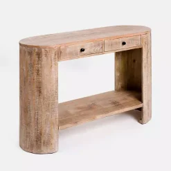 Kirklands Home Console Tables|Sawmark 2-Drawer Console Table Brown