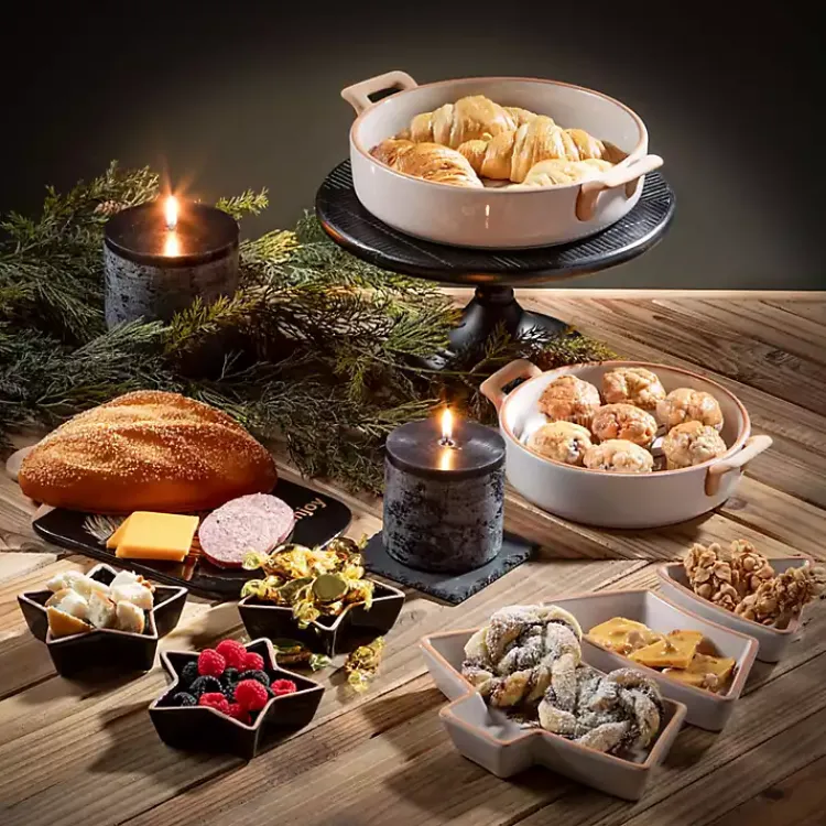 New Scandi Christmas Tree 3-pc. Serving Platter Set Christmas Dining & Entertaining