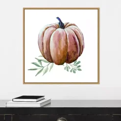 Clearance Scenic Pumpkin Watercolor Framed Wall Art Fall