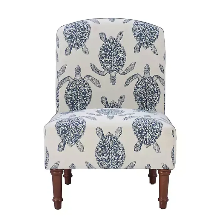 Kirklands Home Accent Chairs|Sea Turtle Print Accent Chair