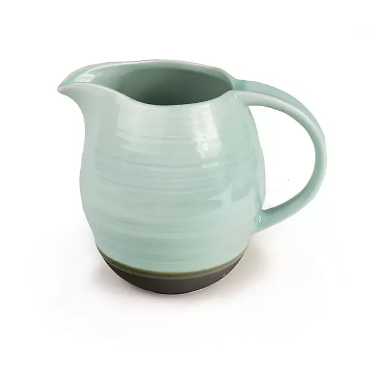 Kirklands Home Serving & Entertaining|Seafoam and Onyx Serving Pitcher