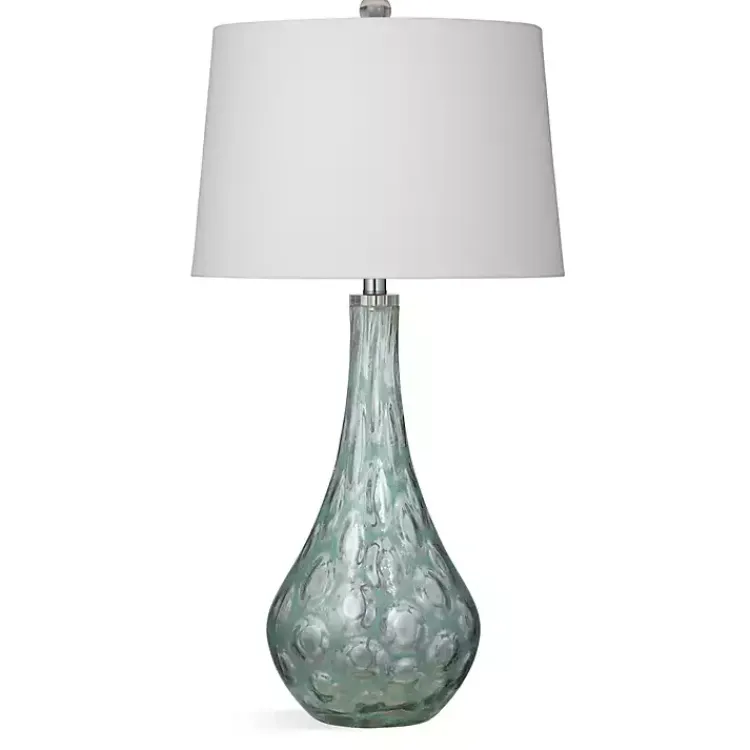 Kirklands Home Table Lamps|Seafoam Green Teardrop Table Lamp White