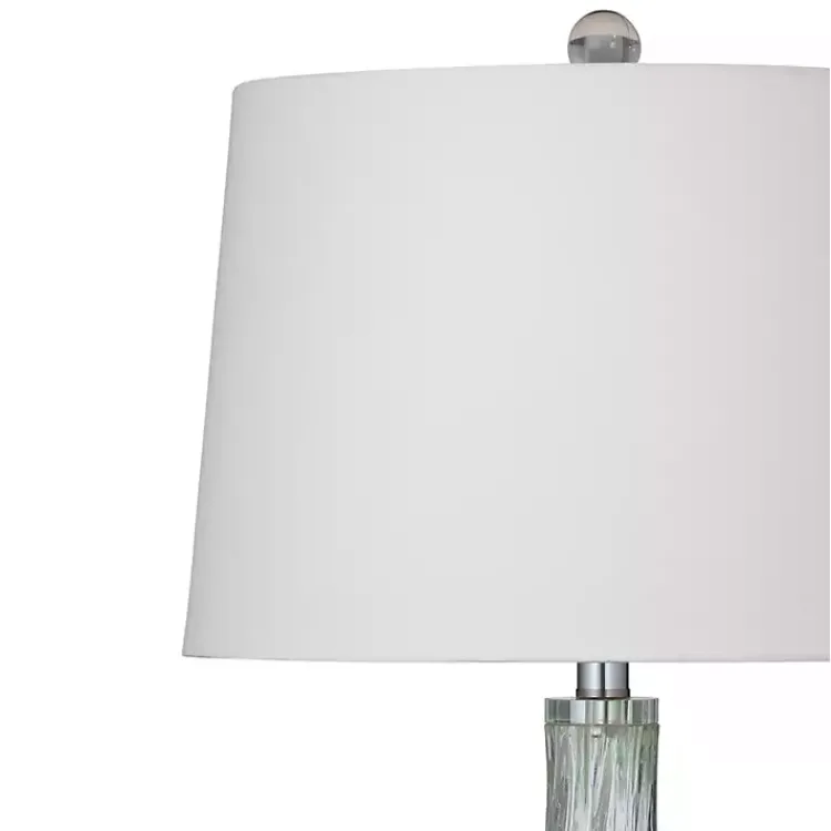 Kirklands Home Table Lamps|Seafoam Green Teardrop Table Lamp White